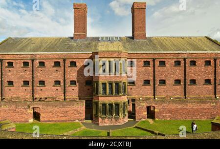 Victorian prison within Lincoln Castle, Lincoln, England Stock Photo