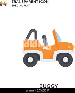 Dune buggy or desert car icon vector illustration isolated on white ...