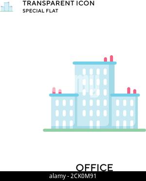 Office vector icon. Flat style illustration. EPS 10 vector. Stock Vector