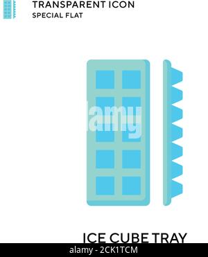 Ice cube tray vector icon. Flat style illustration. EPS 10 vector. Stock Vector
