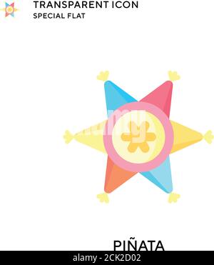 Piñata vector icon. Flat style illustration. EPS 10 vector. Stock Vector