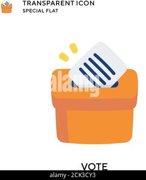 Vote vector icon. Flat style illustration. EPS 10 vector. Stock Vector
