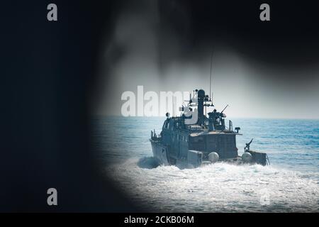 Task Force 56 200910-A-FT904-1087 ARABIAN GULF (Sept. 10, 2020) A Mark VI patrol boat ...