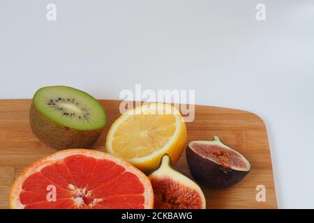 Citrus fruits. Greyfruit is red. The whole fruit. Stock Photo