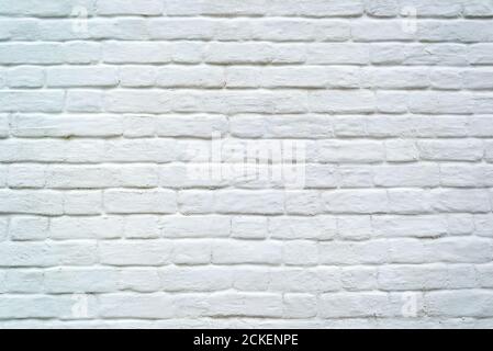 White grunge old brick wall for texture or background Stock Photo
