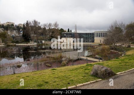 The Jerusalem Botanical Gardens is a gem in the heart of Jerusalem. It serves as an education, learning and research center, holds a diverse collectio Stock Photo