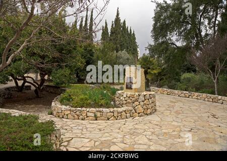 The Jerusalem Botanical Gardens is a gem in the heart of Jerusalem. It serves as an education, learning and research center, holds a diverse collectio Stock Photo