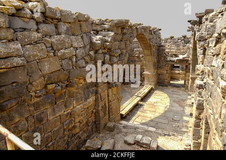 Gamla Second Temple period, ancient Jewish city on the Golan Heights, Israel Stock Photo