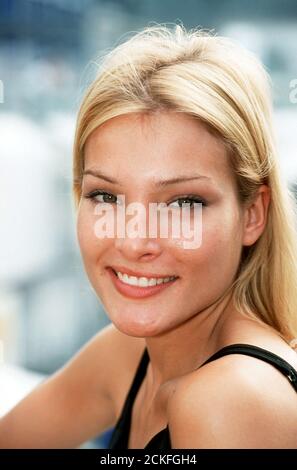 Porträt der deutschen Schauspielerin Tanja Wenzel, 1999. Portrait of the German actress Tanja Wenzel, 1999. Stock Photo