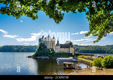 Le Chateau de Val, Lanobre, Cantal department, Auvergne Rhone Alpes, France Stock Photo