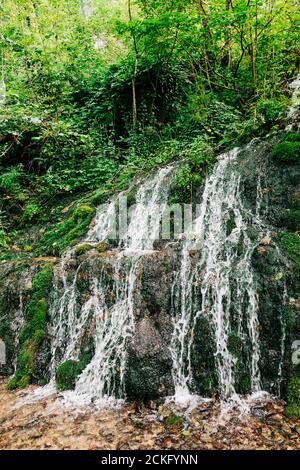 View of the waterfall spring Ladjevac in Serbia Stock Photo - Alamy