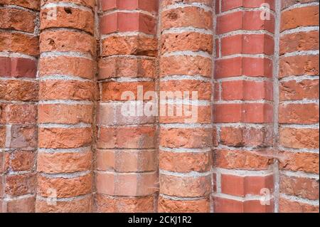 red brickstone wall as background picture Stock Photo