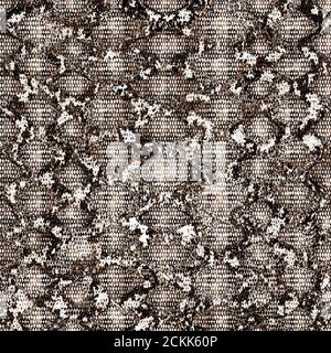 Snake skin seamless pattern. Reptile python seamless texture. Animal color beige brown repeating print texture. Fashion stylish textile textured backg Stock Photo