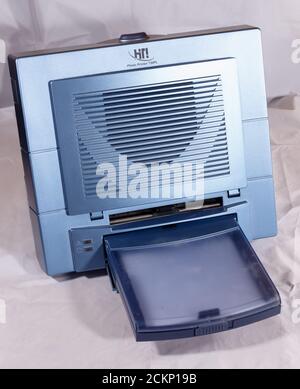 Old dye-sub printer used for fast photographic printing at events from HiTi Stock Photo