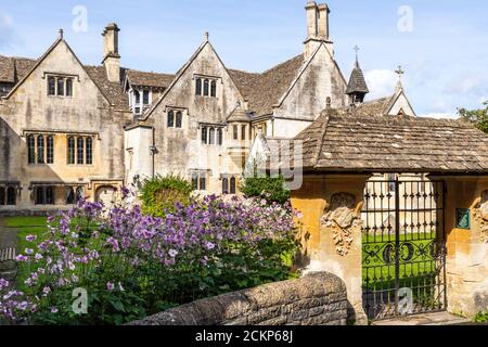 Prinknash Abbey, now located in St Peters Grange, a 15th century building on the Cotswolds near Upton St Leonards, Gloucestershire UK Stock Photo