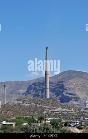 Smelter,Ray Mine, Asarco Hayden Complex, copper mine, Hayden, Arizona, USA. Stock Photo