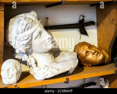 Objects in the large studio in the Rembrandthuis (house of Rembrandt's) Museum - Amsterdam, Netherlands Stock Photo