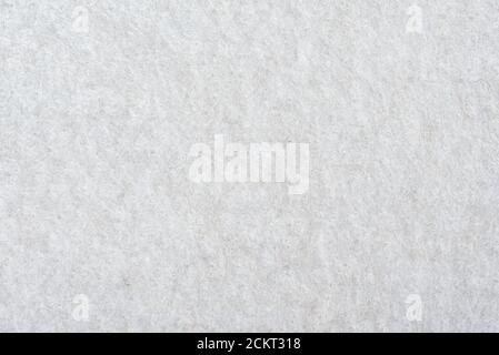 Top view of white felt texture Stock Photo