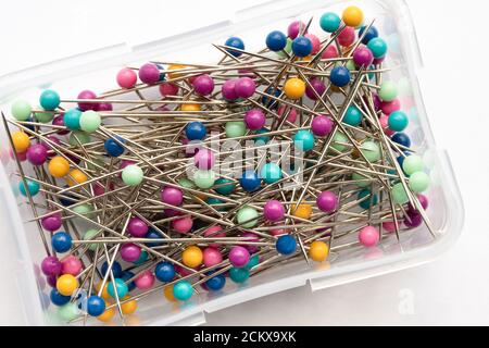Straight Pins for Sewing Stock Photo