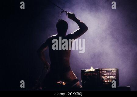 La Fura del Baus performs in Lyon, France, 1988 Stock Photo