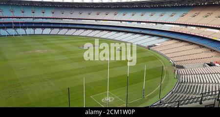 The MCG (Melbourne Cricket Ground) empty with no events on, Melbourne, Victoria, Australia Stock Photo