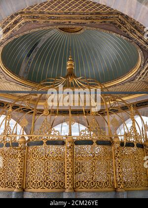 ISTANBUL, TURKEY - MAY, 23, 2019: close shot of the interior of ablution fountain at hagia sophia mosque in istanbul, turkey Stock Photo