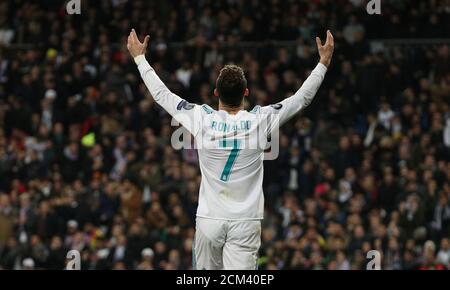 Madrid, Spain, February 14, 2018. Neymar (PSG) Pre-match ...