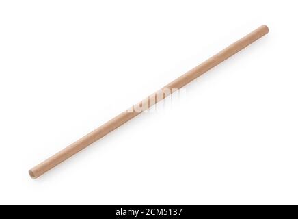 Paper straws on a white background Stock Photo