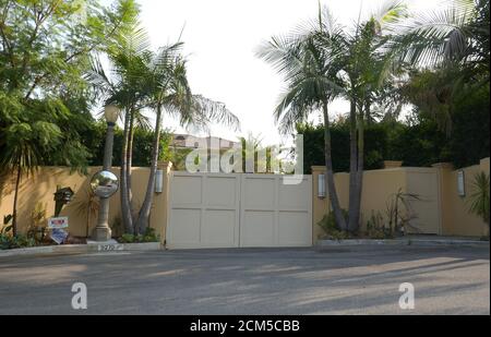Los Angeles, California, USA 16th September 2020 A general view of atmosphere of musician Stewart Copeland's former home at 9270 Sierra Mar Drive on September 16, 2020 in Los Angeles, California, USA. Photo by Barry King/Alamy Stock Photo Stock Photo