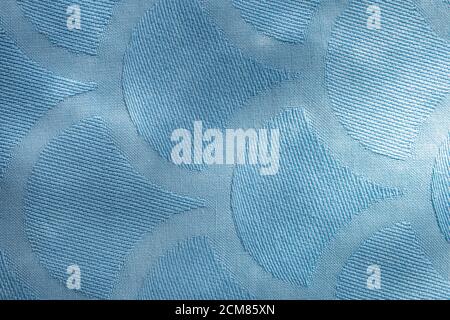 blue fabric texture with sun flare background. Background texture pattern Blue tone fabric Stock Photo