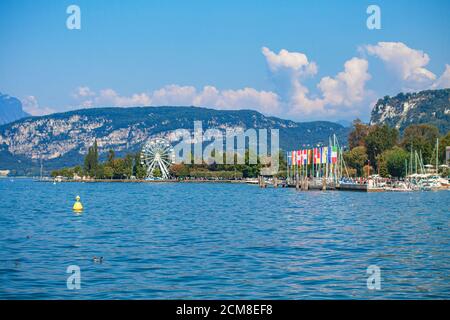 View of Garda lake in Italy from Bardolino 11 Stock Photo