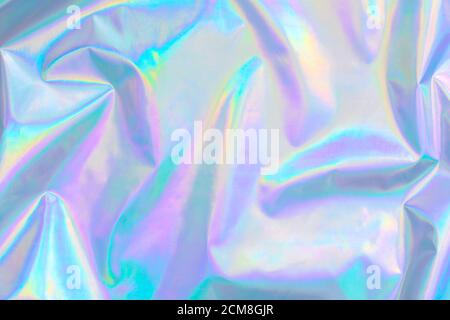 pastel colored holographic background in 80s style Stock Photo