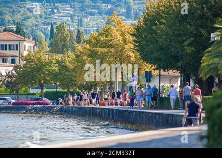 Bardolino view on Garda lake in Italy 11 Stock Photo