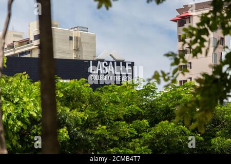 LASALLE College of the Arts signage, Singapore. Stock Photo