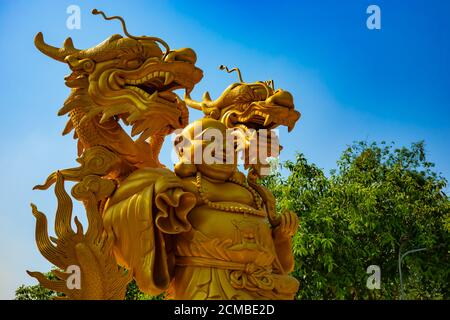 A Guardian statue at Suoi Tien park in Ho Chi Minh Vietnam Stock Photo