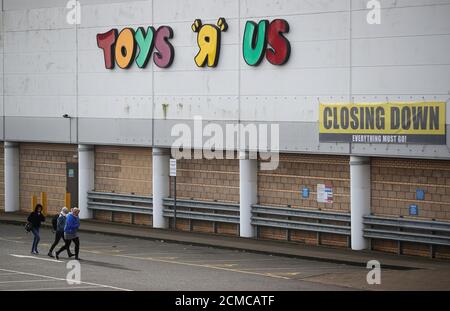 Closing Down Signs Are Seen Outside The Toys R Us Store In Coventry Britain March 13 2018 Reuters Hannah Mckay Stock Photo Alamy