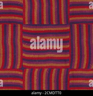 Knitwear purple, red, orange, fuchsia seamless Stock Photo