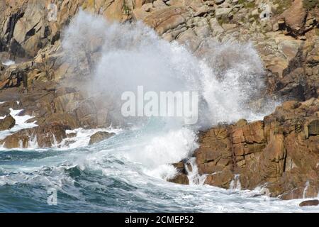 Crashing Atlantic Roller Stock Photo