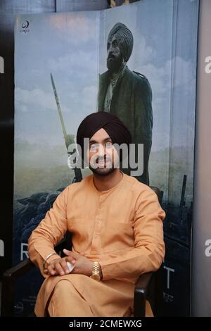 Indian film actor Diljit Dosanjh with Tapsee Pannu pose during trailer  launch of their upcoming film Soorma, the film Biopic of Hockey player  Sandeep Singh in Mumbai Stock Photo - Alamy