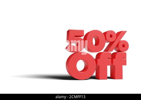 fifty percent off sale sign in womenswear shop window highlighting the ...