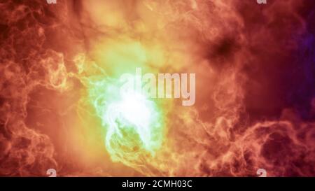 Color picture of the galaxy, multicolored nebula Stock Photo