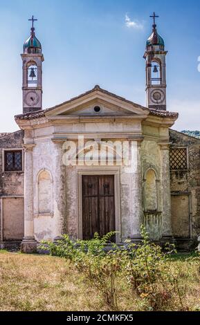 Italy Veneto - Castelcucco - St. Francis Church Stock Photo