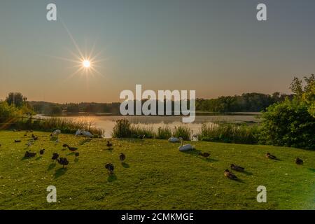 Gråsten or Gravenstein, Flensburg Fjord, Denmark, Northern Europe, Stock Photo