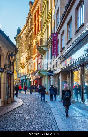 Czech Republic, Prague, Old Town, Stare Mesto, Havelska Stock Photo