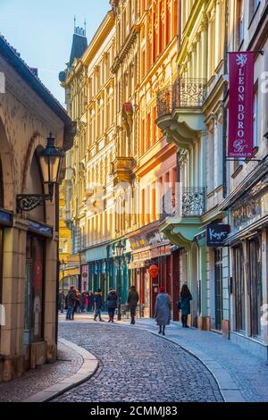 Czech Republic, Prague, Old Town, Stare Mesto, Havelska Stock Photo