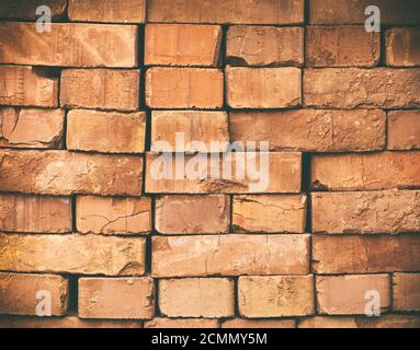 a stack of red bricks Stock Photo