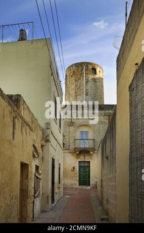 Old street in Zurrieq. Malta Stock Photo