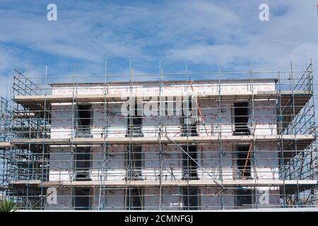 Channel Islands. Guernsey. Admiral Park. Construction site. New Premier Inn building. Stock Photo