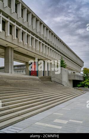 Academic Quadrangle, Simon Fraser University, Burnaby, British Columbia, Canada Stock Photo