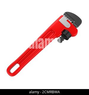 Pipe Wrench Isolated Stock Photo